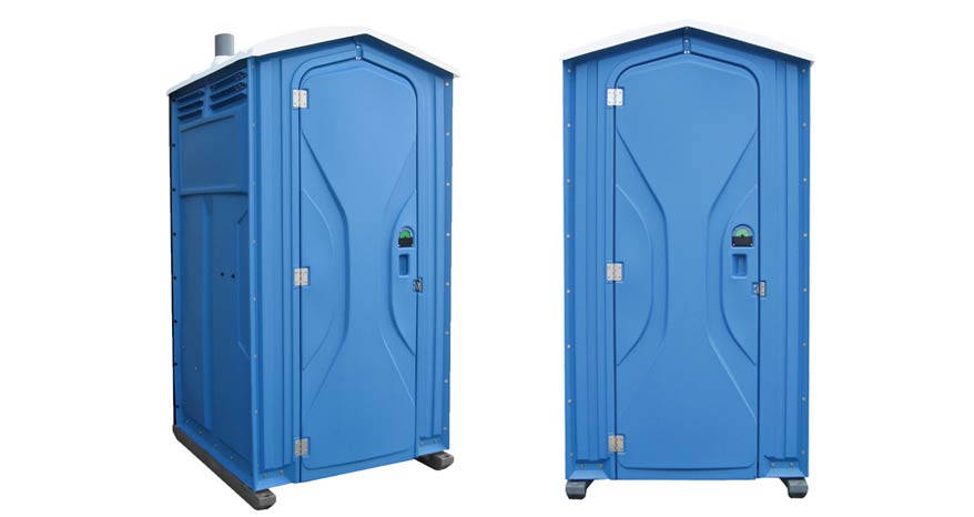 Long-term porta potty units on site in North Little Rock, Arkansas